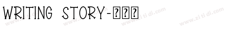 Writing Story字体转换